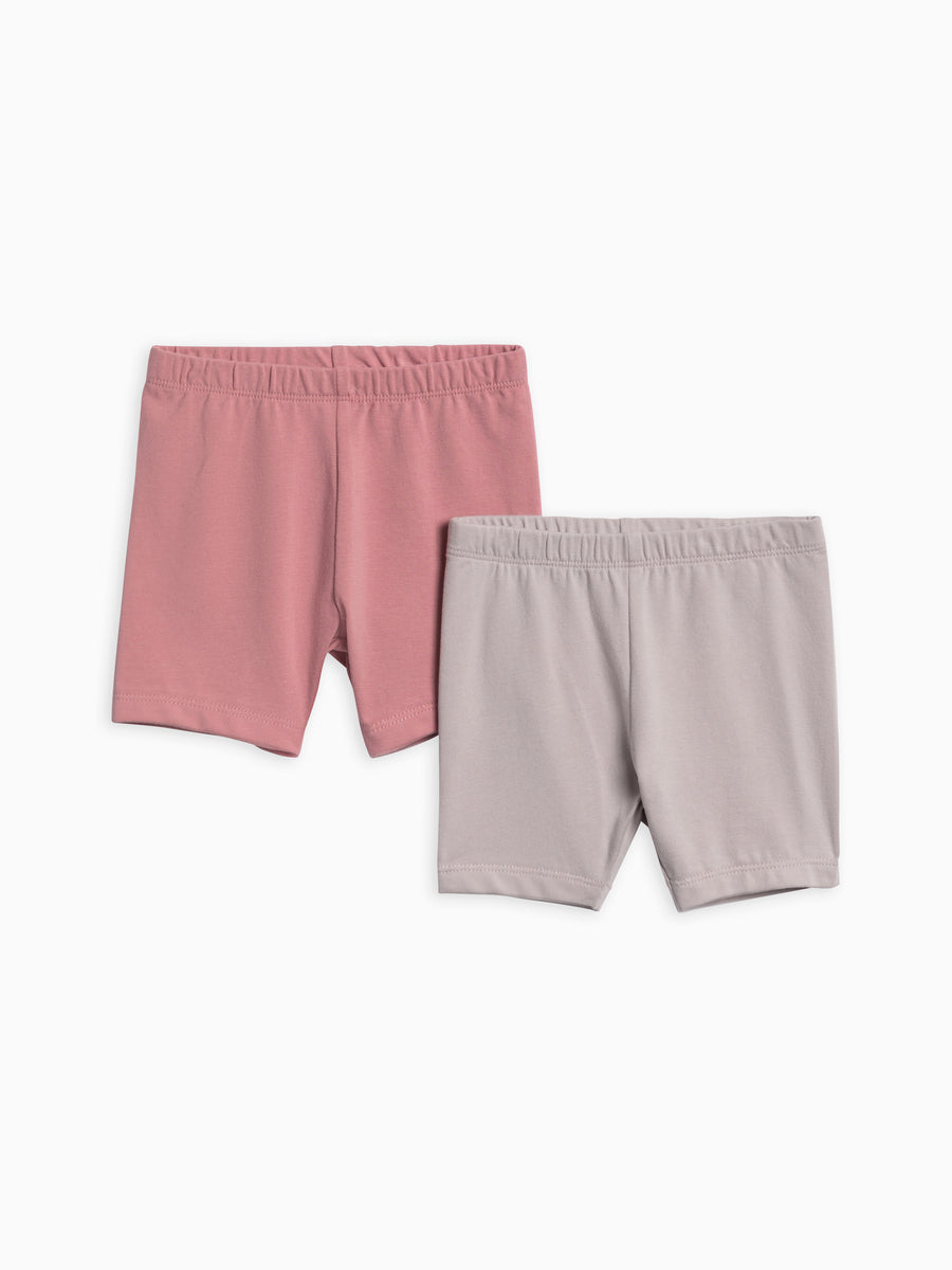 2-Pack Billie Biker Shorts Baby-Kids : Bottoms : Shorts Colored Organics Organic Cotton Baby and Kids 2-Pack Billie Biker Shorts