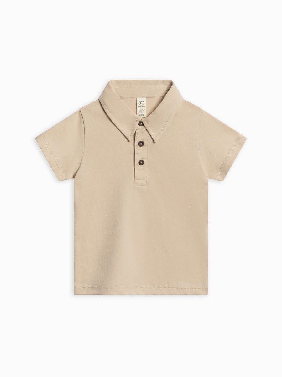 Ben Short Sleeve Polo Baby-Kids : Tops : Shirts : Short Sleeves Colored Organics Organic Cotton Baby and Kids Ben Short Sleeve Polo