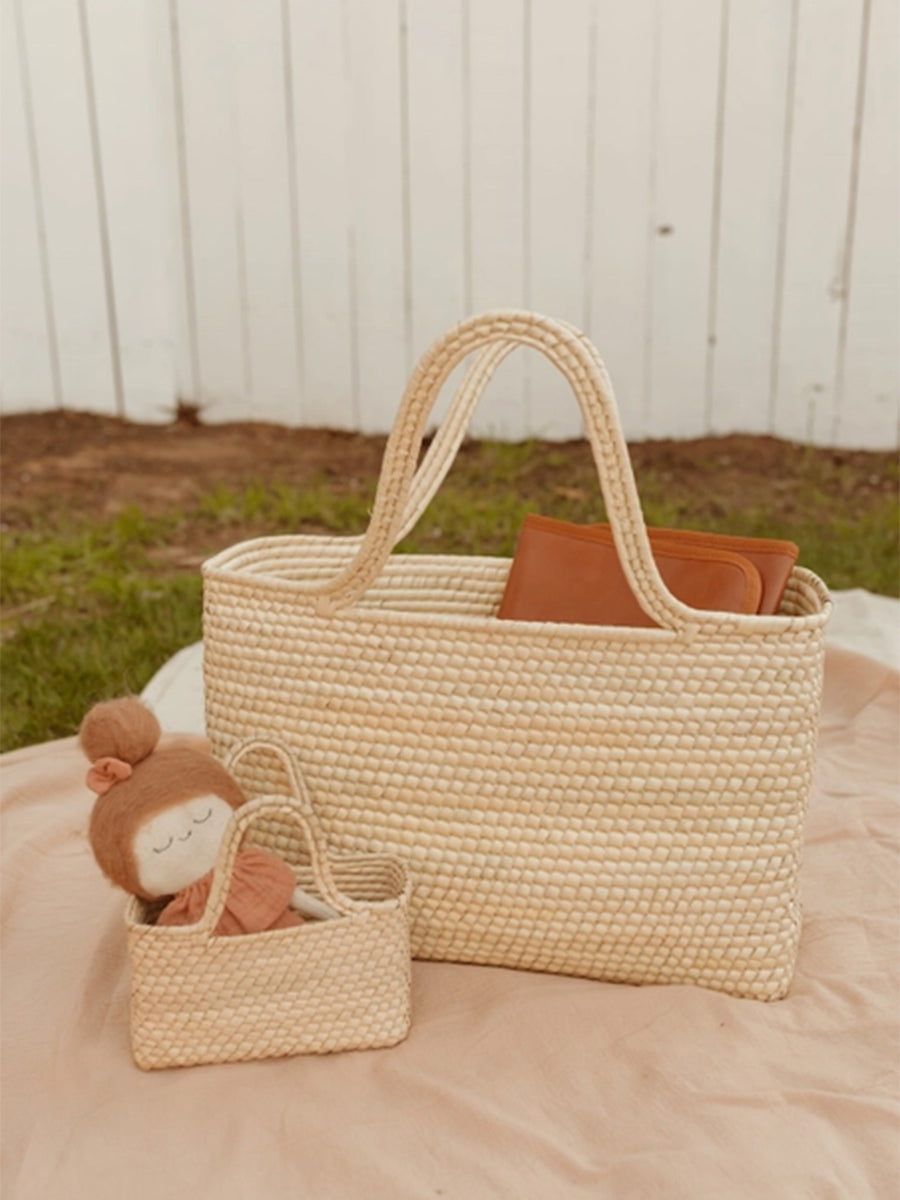 Mini Magnolia Straw Basket Kids : Accessories : Bags LEAH
