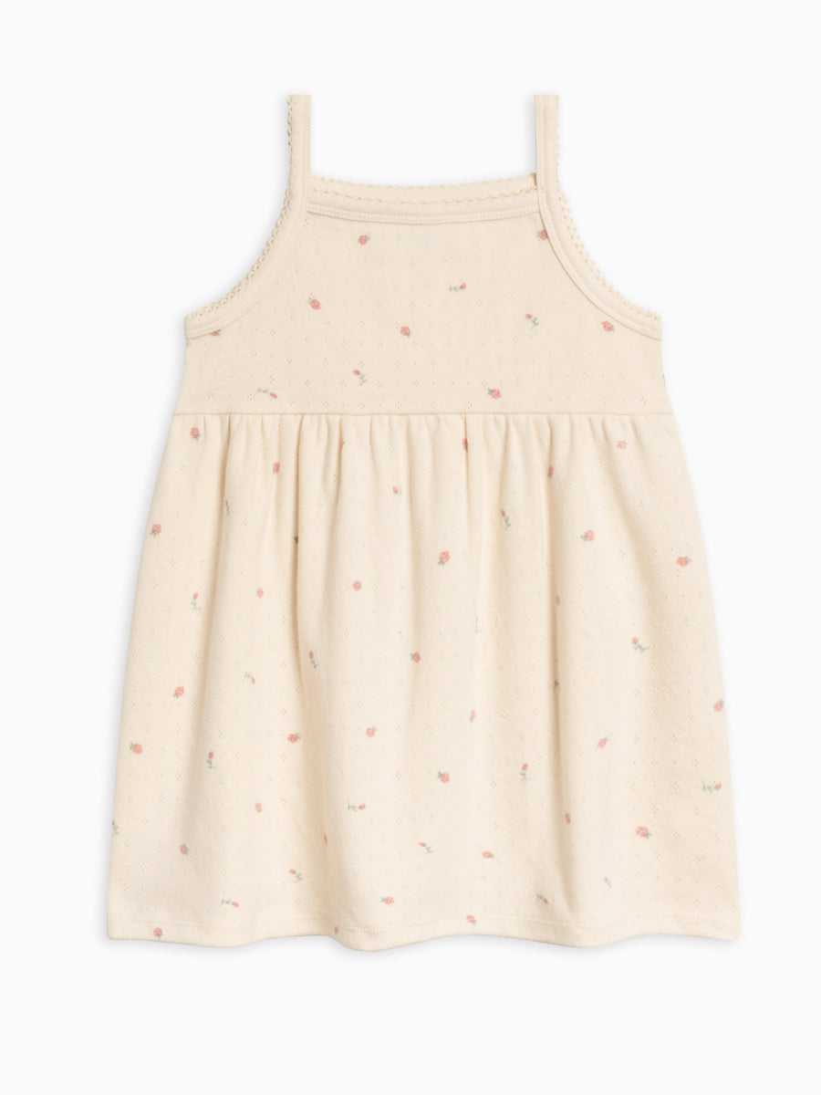 Belle Pointelle Tank Dress Kids : Tops : Dresses : Tanks Kendi Organic Cotton Baby and Kids Pippa Chambray Short Sleeve Shirt Dress