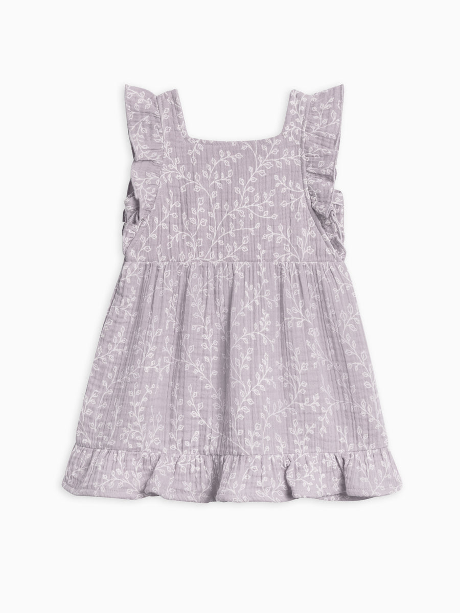 Jane Muslin Dress Baby-Kids : Tops : Dresses : Short Sleeves Kendi Organic Cotton Baby and Kids Jane Muslin Dress