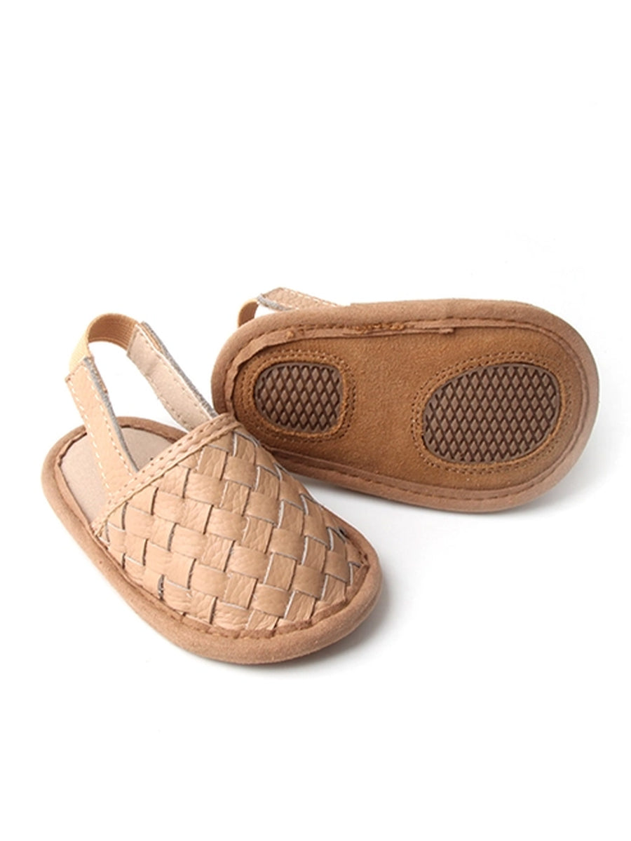 Woven Leather Baby Sandals Baby : Accessories : Shoes Babe Basics 